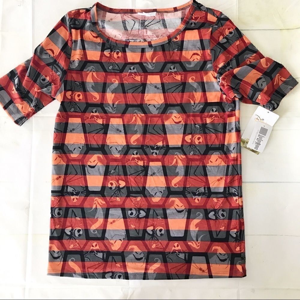LuLaRoe Disney Black Orange Gigi Jack Skellington